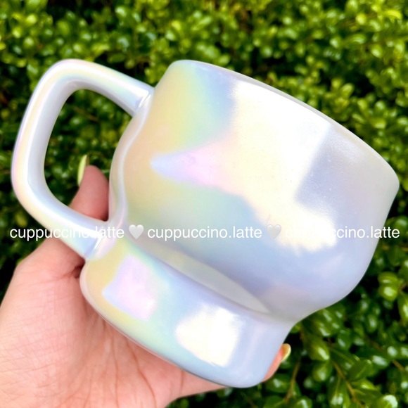 💀RESERVED💀Starbucks 2024 Halloween White Iridescent Sugar Skull Ceramic Mug - Picture 4 of 6